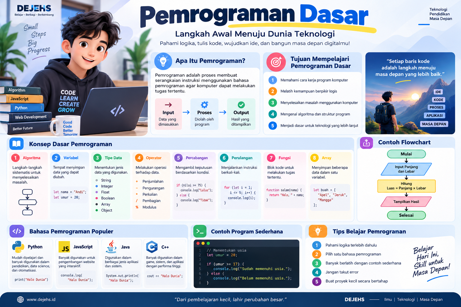 Pemrograman Dasar: Pengertian, Konsep, dan Cara Belajar untuk Pemula